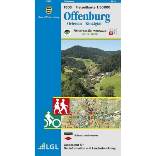 Landesamt für Geoinformation und Landentwicklung Baden-Württemberg (LGL) - LGL BW 50 000 Freizeit Offenburg, Ortenau, Kinzigtal