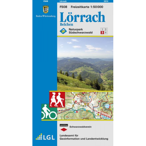 Landesamt für Geoinformation und Landentwicklung Baden-Württemberg (LGL) - LGL BW 50 000 Freizeit Lörrach