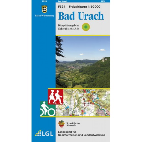 Landesamt für Geoinformation und Landentwicklung Baden-Württemberg (LGL) - LGL BW 50 000 Freizeit Bad Urach