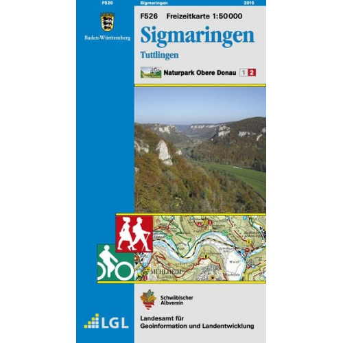 Landesamt für Geoinformation und Landentwicklung Baden-Württemberg (LGL) - LGL BW 50 000 Freizeit Sigmaringen Naturpark Obere Donau