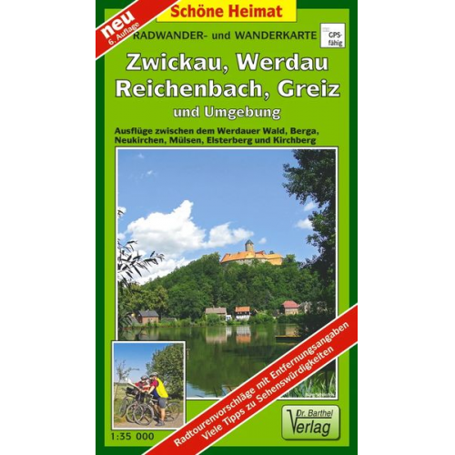 Verlag Barthel - Radwander- und Wanderkarte Wälder um Zwickau, Werdau und Greiz und Umgebung 1 : 35 000