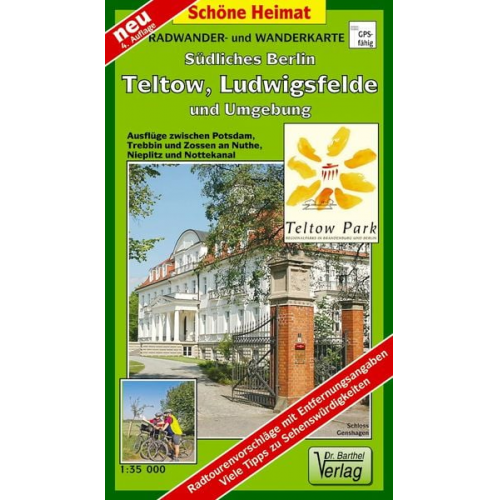 Verlag Barthel - Südliches Berlin - Teltow, Ludwigsfelde und Umgebung 1 : 35 000. Radwander- und Wanderkarte
