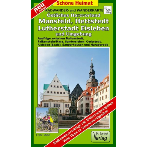 Verlag Barthel - Östliches Harzvorland - Mansfeld, Hettstedt, Lutherstadt Eisleben 1 : 50 000. Radwander- und Wanderkarte