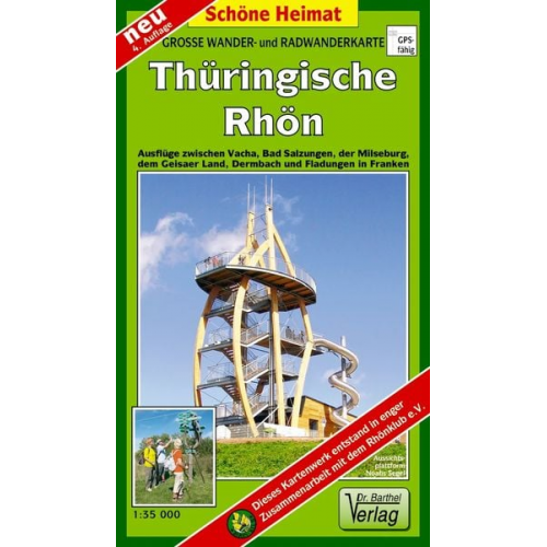 Verlag Barthel - Thüringische Rhön 1 : 35 000. Radwander- und Wanderkarte LZ bis 2027