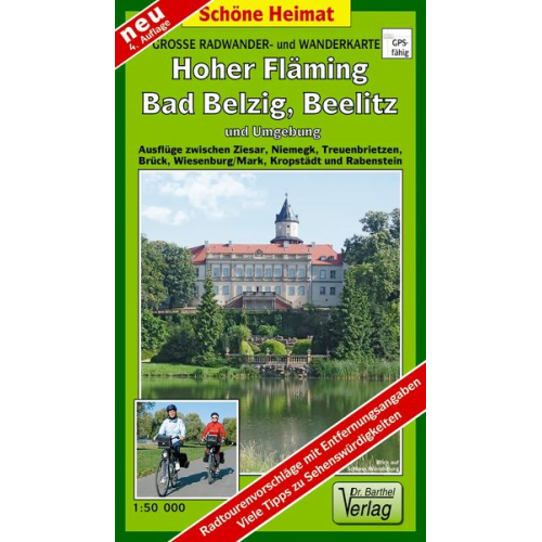 Verlag Barthel - Große Radwander- und Wanderkarte Hoher Fläming, Bad Belzig, Beelitz und Umgebung 1 : 50 000