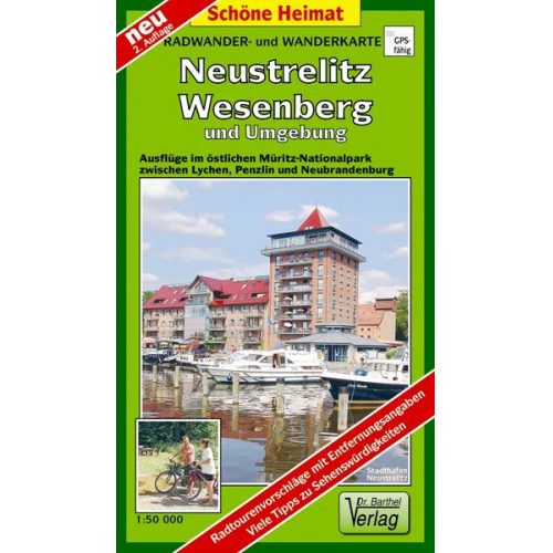 Verlag Barthel - Neustrelitz, Wesenberg und Umgebung 1 : 50 000 Radwander- und Wanderkarte