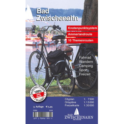 Sascha René Tacken - Bad Zwischenahn, KVplan, Radkarte/Knotenpunktkarte/Wanderkarte/Stadtplan, 1:30.000 / 1:15.000 / 1:7.500