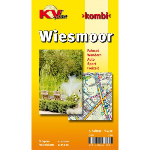 Sascha René Tacken - Wiesmoor, KVplan, Radkarte/Wanderkarte/Stadtplan, 1:25.000 / 1:10.000