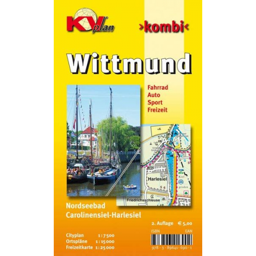 Sascha René Tacken - Wittmund, KVplan, Radkarte/Freizeitkarte/Stadtplan, 1:25.000 / 1:15.000 / 1:7.500