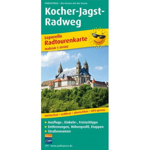 Kocher-Jagst-Radweg 1 : 50 000