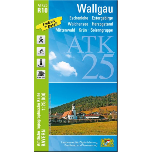 ATK25-R10 Wallgau (Amtliche Topographische Karte 1:25000)