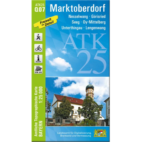 ATK25-Q07 Marktoberdorf (Amtliche Topographische Karte 1:25000)