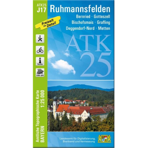 ATK25-J17 Ruhmannsfelden (Amtliche Topographische Karte 1:25000)