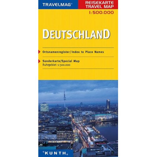 KUNTH Reisekarte Deutschland 1 : 500 000