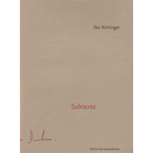 Ilse Aichinger - Subtexte