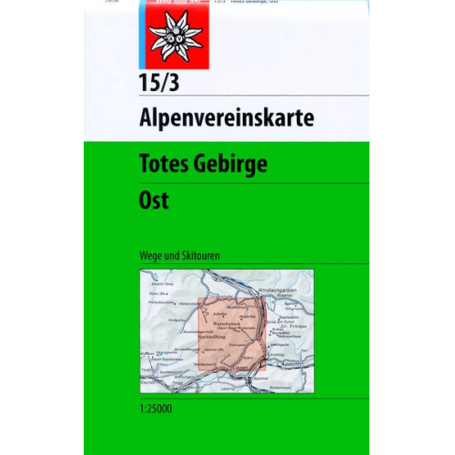 DAV Alpenvereinskarte 15/3 Totes Gebirge Ost 1 : 25 000