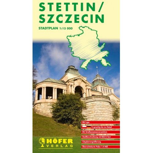 Höfer Polen SP016. Stadtplan Stettin/Szczecin 1 : 15 000