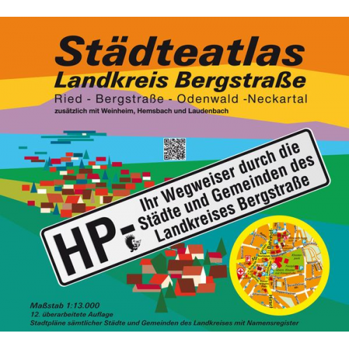 Michael Messer - Städteatlas Landkreis Bergstraße 1:13.000