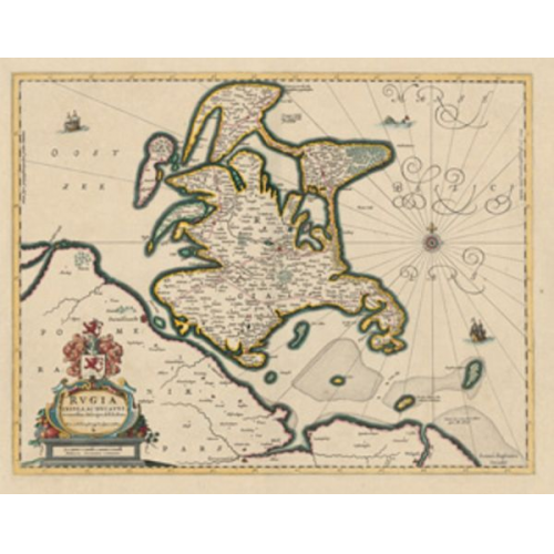 Johannes Janssonius - Historische Landkarte: Insel Rügen - 1647