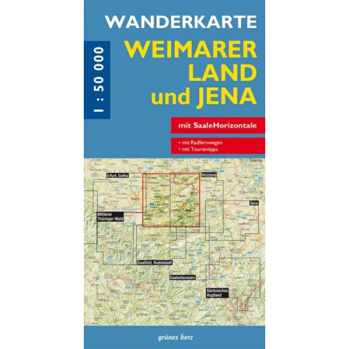 Weimarer Land und Jena 1 : 50 000 Wanderkarte