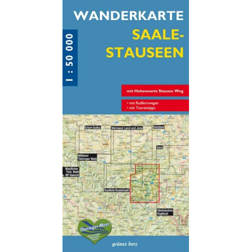 Saalestauseen 1 : 50 000 Wanderkarte