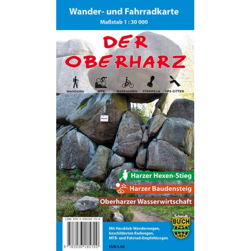 Der Oberharz Wander- und Fahrradkarte 1 : 30 000