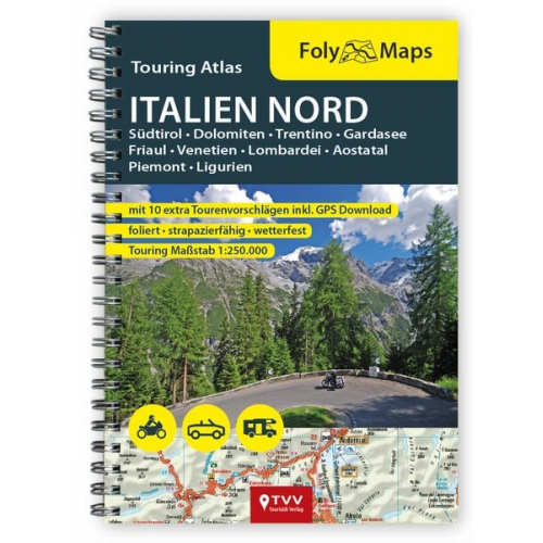 FolyMaps Touring Atlas Italien Nord 1:250.000