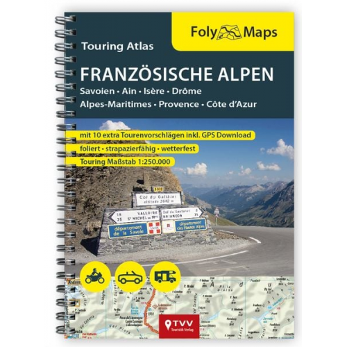 FolyMaps Touring Atlas Französische Alpen 1:250.000