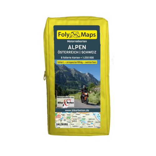 FolyMaps Motorradkarten Alpen Österreich Schweiz