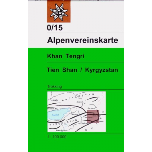 DAV Alpenvereinskarte 0/15 Khan Tengri, Tien Shan / Kyrgyzstan 1 : 100 000