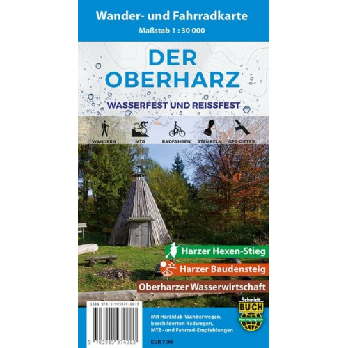 Der Oberharz Wander- und Fahrradkarte 1 : 30 000