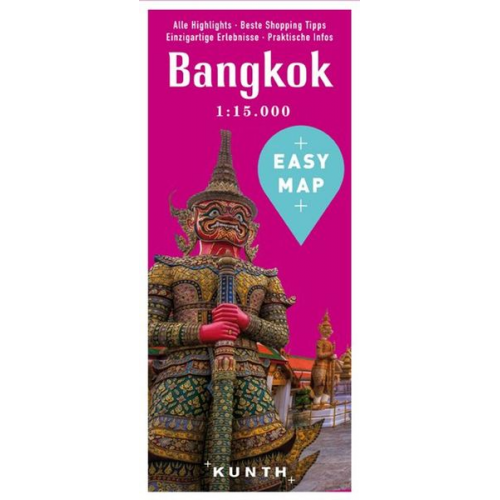 Kunth Verlag - EASY MAP Bangkok mit Krabi und Phuket, 1:15.000