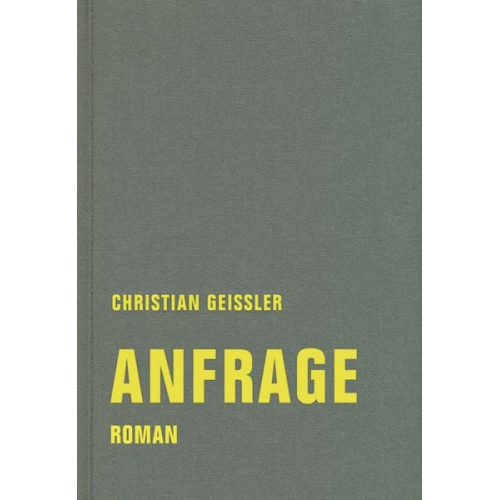 Christian Geissler - Anfrage