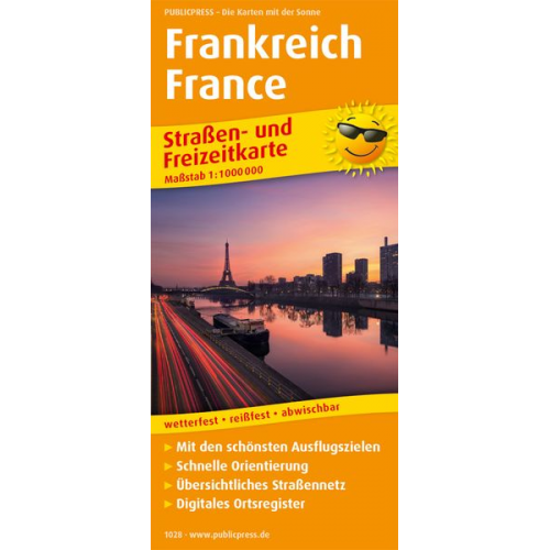 Frankreich, France 1:1.000.000