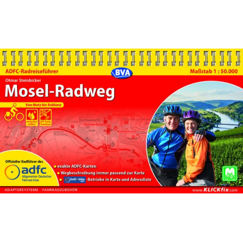 Otmar Steinbicker - ADFC-Radreiseführer Mosel-Radweg 1:50.000 praktische Spiralbindung, reiß- und wetterfest, GPS-Tracks Download