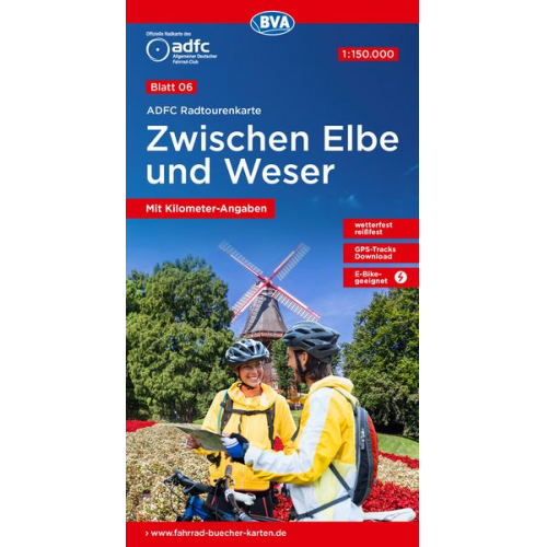 ADFC-Radtourenkarte 6 Zwischen Elbe und Weser 1:150.000, reiß- und wetterfest, GPS-Tracks Download