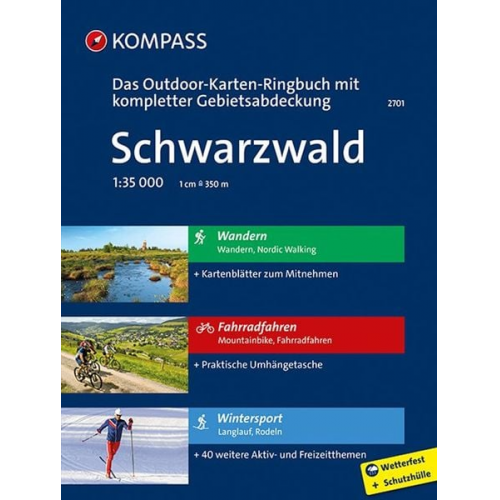 KOMPASS Outdoor-Karte Ringbuch Schwarzwald 1:35.000