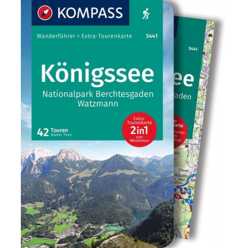 Walter Theil - KOMPASS Wanderführer Königssee, Nationalpark Berchtesgaden, Watzmann, 42 Touren mit Extra-Tourenkarte