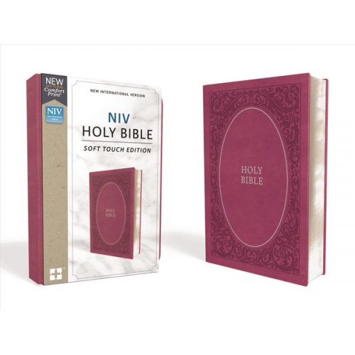 Zondervan - NIV, Holy Bible, Soft Touch Edition, Imitation Leather, Pink, Comfort Print