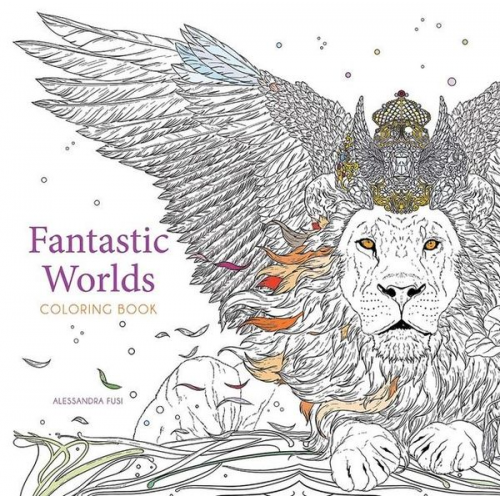 Alessandra Fusi - Fantastic Worlds Coloring Book