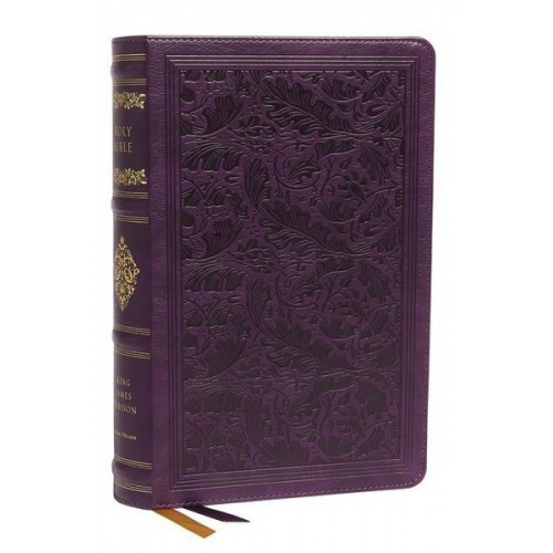 Thomas Nelson - Kjv, Sovereign Collection Bible, Personal Size, Leathersoft, Purple, Thumb Indexed, Red Letter Edition, Comfort Print