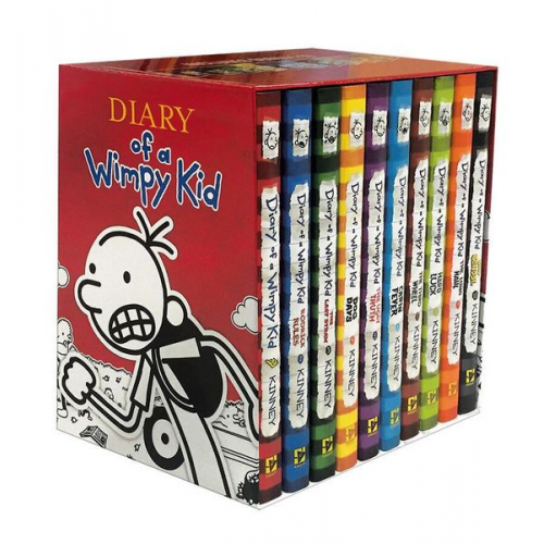 Jeff Kinney - Diary of a Wimpy Kid Box of Books 1-10 Hardcover Gift Set