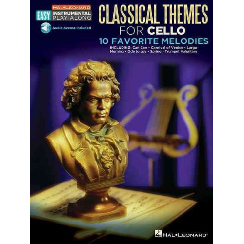 Hal Leonard Publishing Corporation (COR) - Classical Themes - 10 Favorite Melodies: Cello Easy Instrumental Play-Along Book with Online Audio Tracks