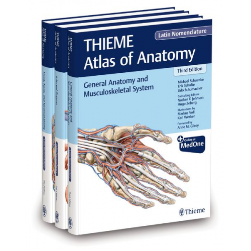 Michael Schünke Erik Schulte Udo Schumacher - THIEME Atlas of Anatomy, Latin Nomenclature, Three Volume Set, Third Edition