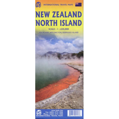 New Zealand North Island 1:650 000