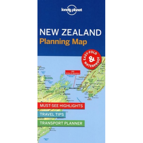 Lonely Planet - Lonely Planet New Zealand Planning Map