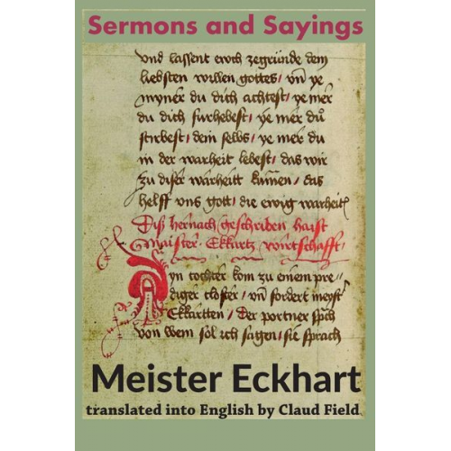 Meister Eckhart - Sermons and Sayings