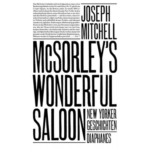 Joseph Mitchell - McSorley’s Wonderful Saloon