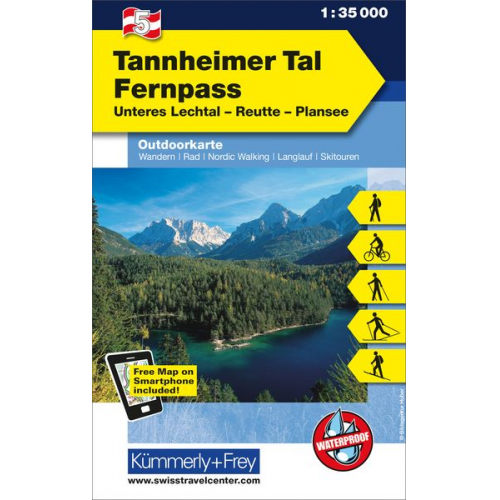 KuF Österreich Outdoorkarte 05 Tannheimer Tal - Fernpass 1 : 35 000