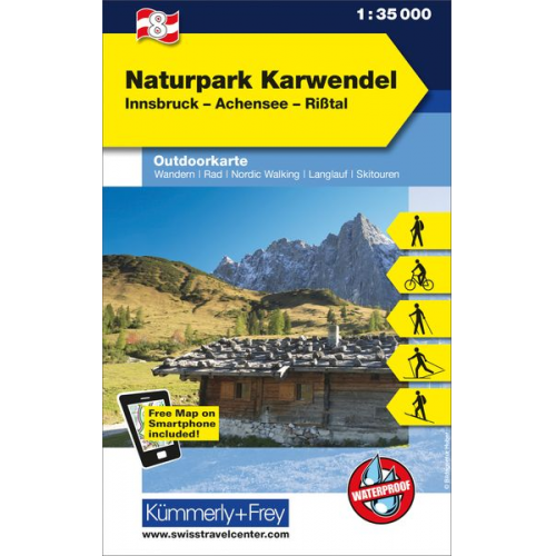 KuF Österreich Outdoorkarte 08 Alpenpark - Karwendel 1 : 35 000